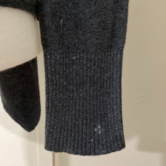 Express Dark Gray Draped Cardigan, Size XS - Picture 6 of 9